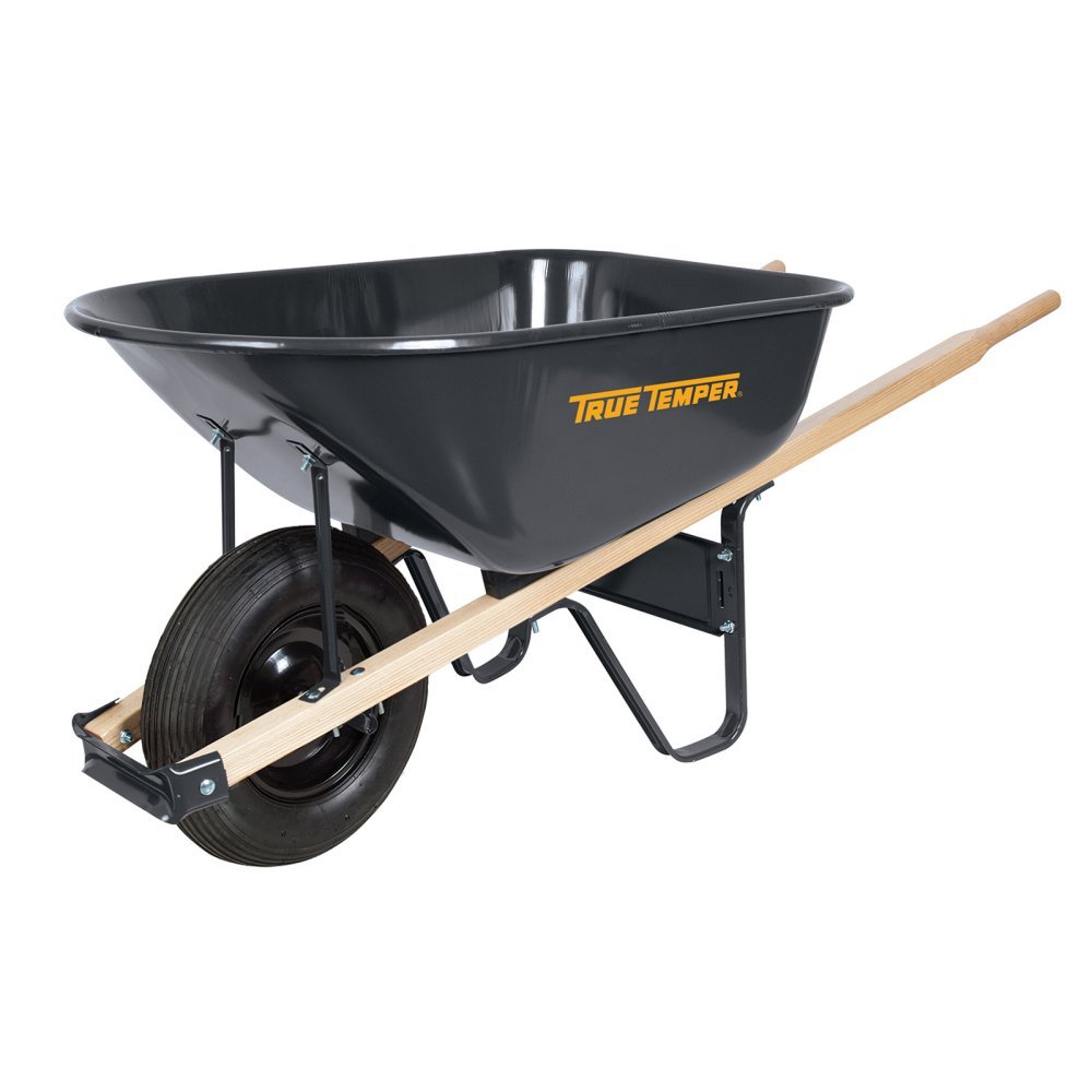 The AMES Companies, Inc True Temper 6-Cubic Foot Steel Wheelbarrow - R625