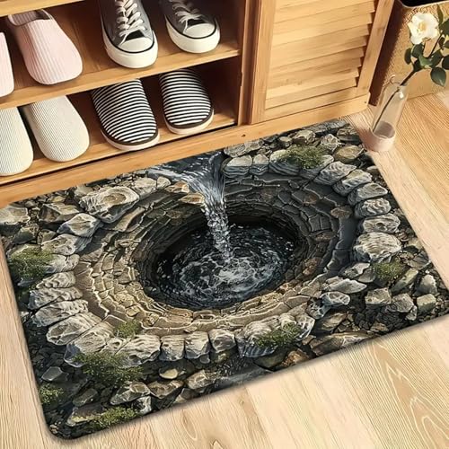 Tapete ilusión óptica 3D para sala y dormitorio miniatura 4