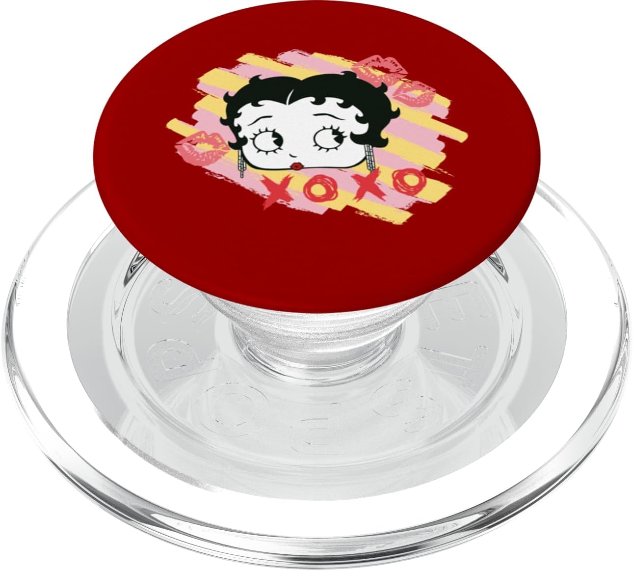 Betty Boop XOXO Lipstick Marks PopSockets PopWallet for MagSafe