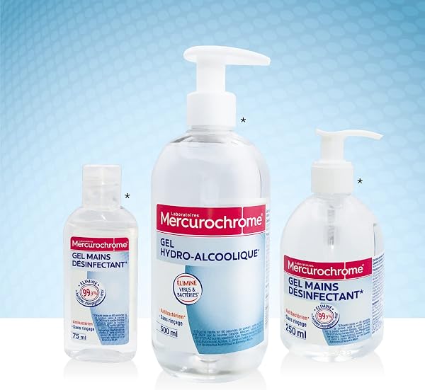 Gel mains désinfectant Mercurochrome - 75mL - 2