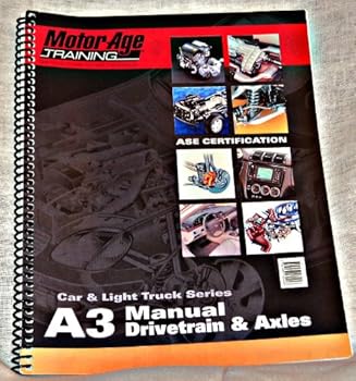 Spiral-bound Self-Study Guides for ASE Certification: A3- Manual Drivetrain & Axles (ADVASEA3) Book