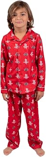 Youth NBA Official 2-Piece Super Soft Button Down Pajamas Set