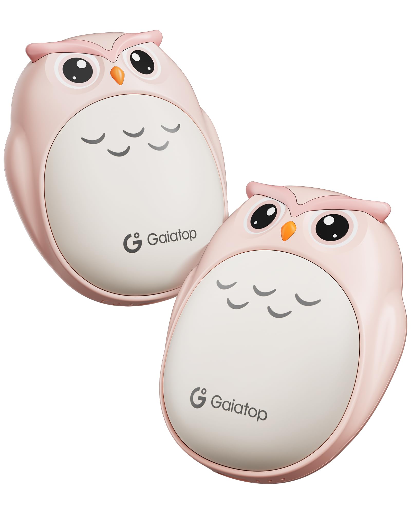 Gaiatop Handwärmer Elektrisch 2er-Pack, Taschenwärmer Wiederverwendbar Rosa