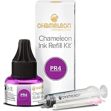 Chameleon Art Products, Ink Refill, Purple Grape PR4, Complete Refill Kit - 25 ML