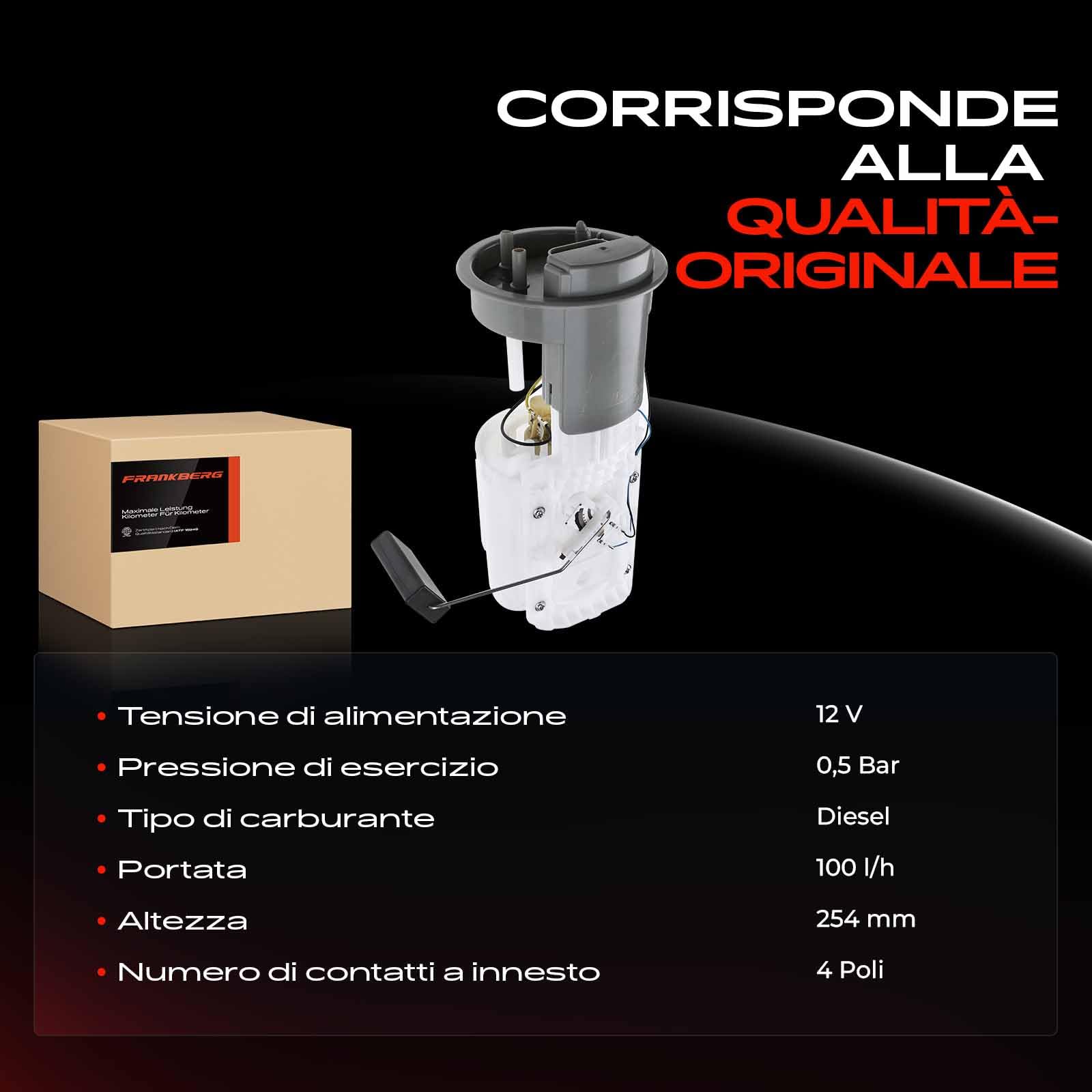 Frankberg Pompa del carburante pompa del diesel modulo dell'unità di
