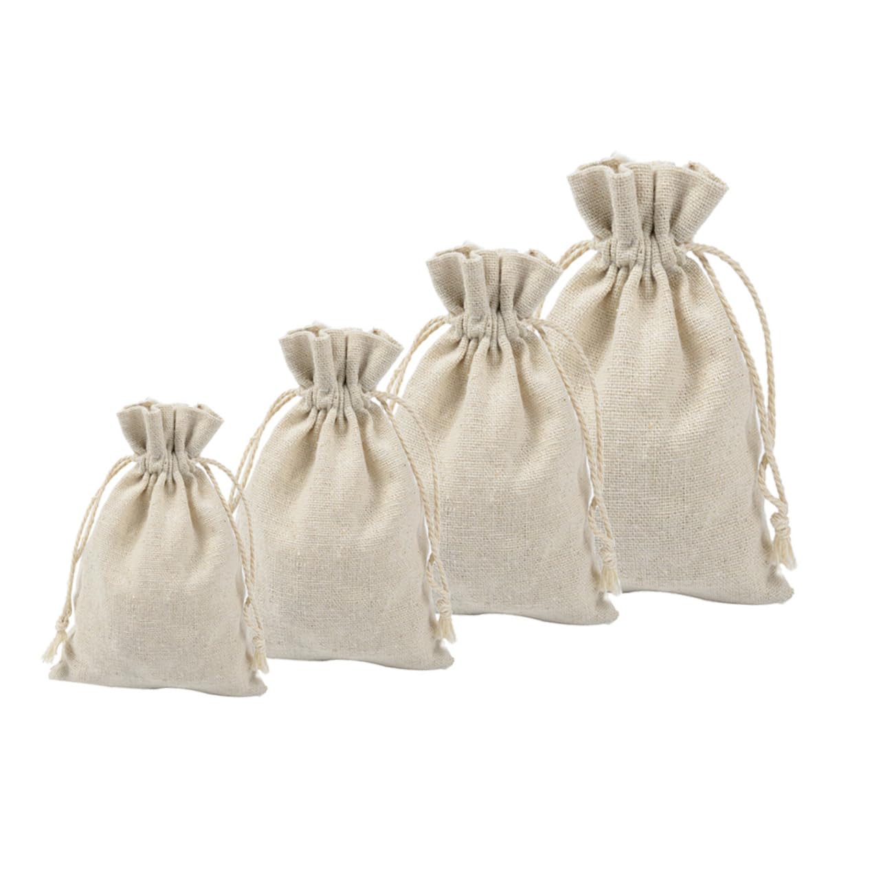 Didiseaon 4pcs Mesh Drawstring Tea Storage Bags Empty Sachet Bags for Fragrance Smell Plus Drawstring Beam Port Travel Lightweight Portable