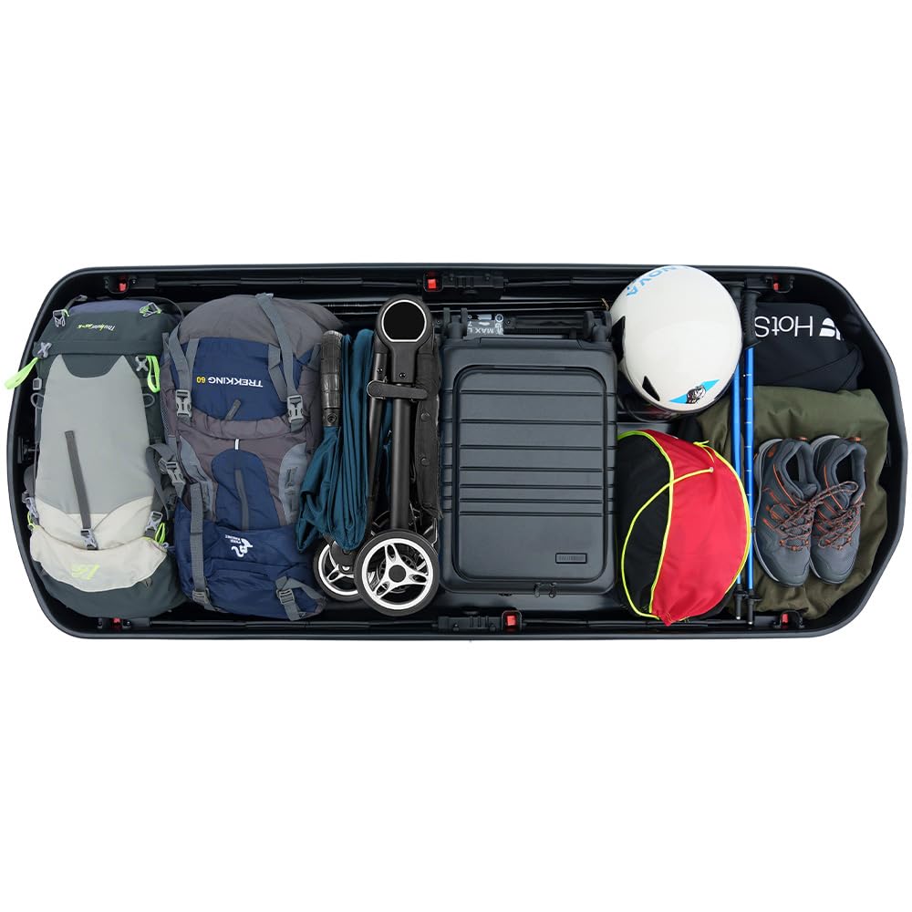 Farad Cofre de Techo Koral 480L Gris Satinado - Doble Apertura Lateral, Homologación TÜV-GS, Garantía 5 años, Cerradura centralizada con Llave de Seguridad, Resistente a los Rayos UV