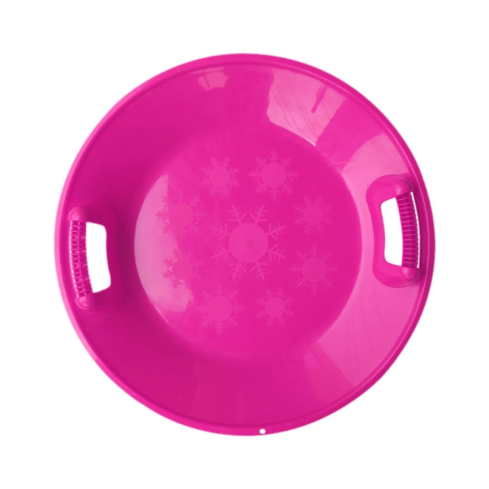 Luge Ronde pour La Neige, Toboggan à Neige, Toboggan Haute Performance, Luge à Pousser pour l'herbe et Le Sable, Piste de Luge pour Adultes, Garço, Pink L
