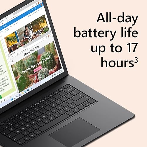 Miniatura 5 de Microsoft Surface Laptop 5 (2022), pantalla táctil de 15 pulgadas, delgada y ligera, batería de larga duración, procesador Intel i7 rápido para