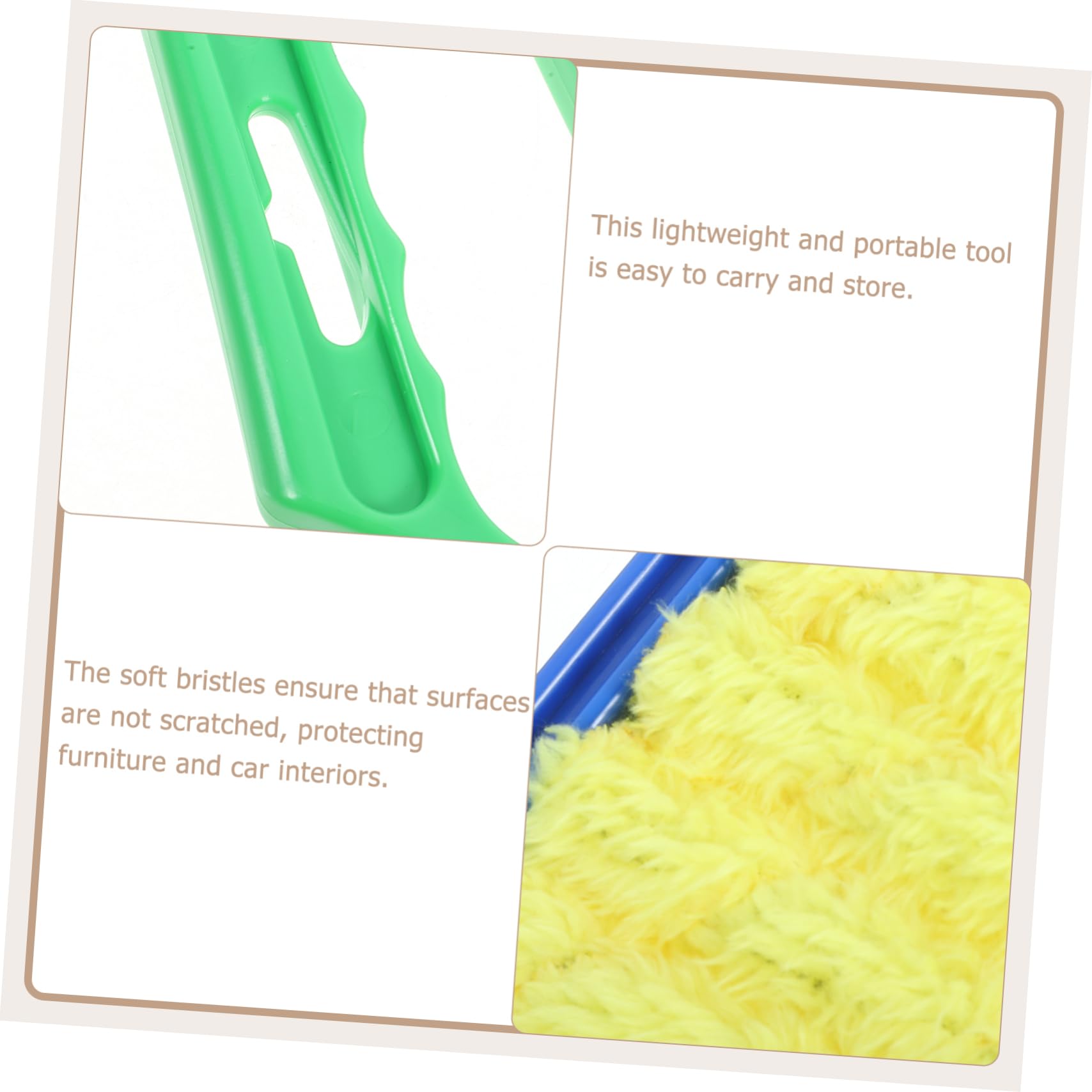 SHERCHPRY 3 Series Cepillo De Limpieza para Aire Acondicionado Limpiador De Persianas Plumero Accesorio para Persianas Cepillo Reutilizable para Persianas Herramientas para 4 Piezas x 3