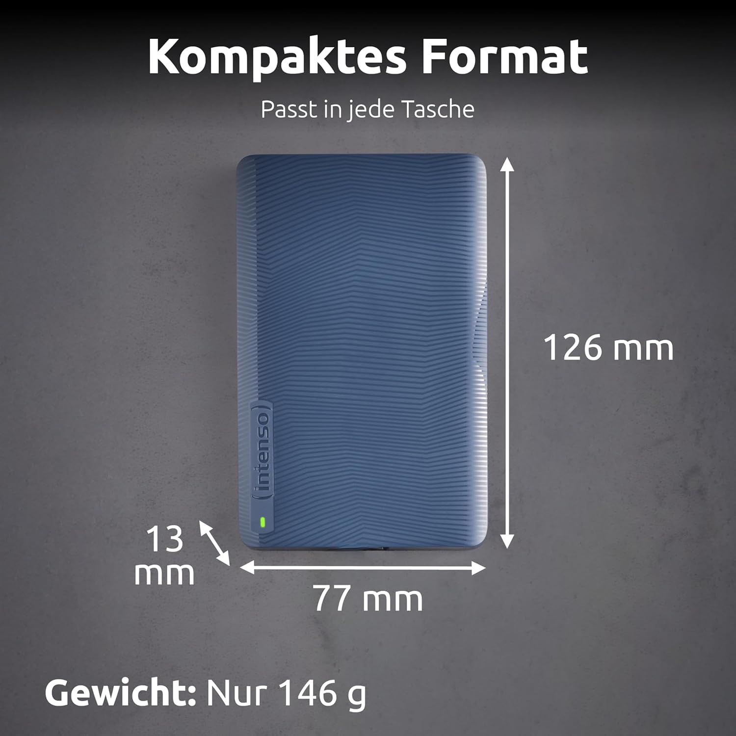Intenso Memory Safe 2 to Disque Dur Externe Portable, 2,5 Pouces, USB 3.2 Gen 1, pour PC et Mac, INCL. Ashampoo Backup Pro