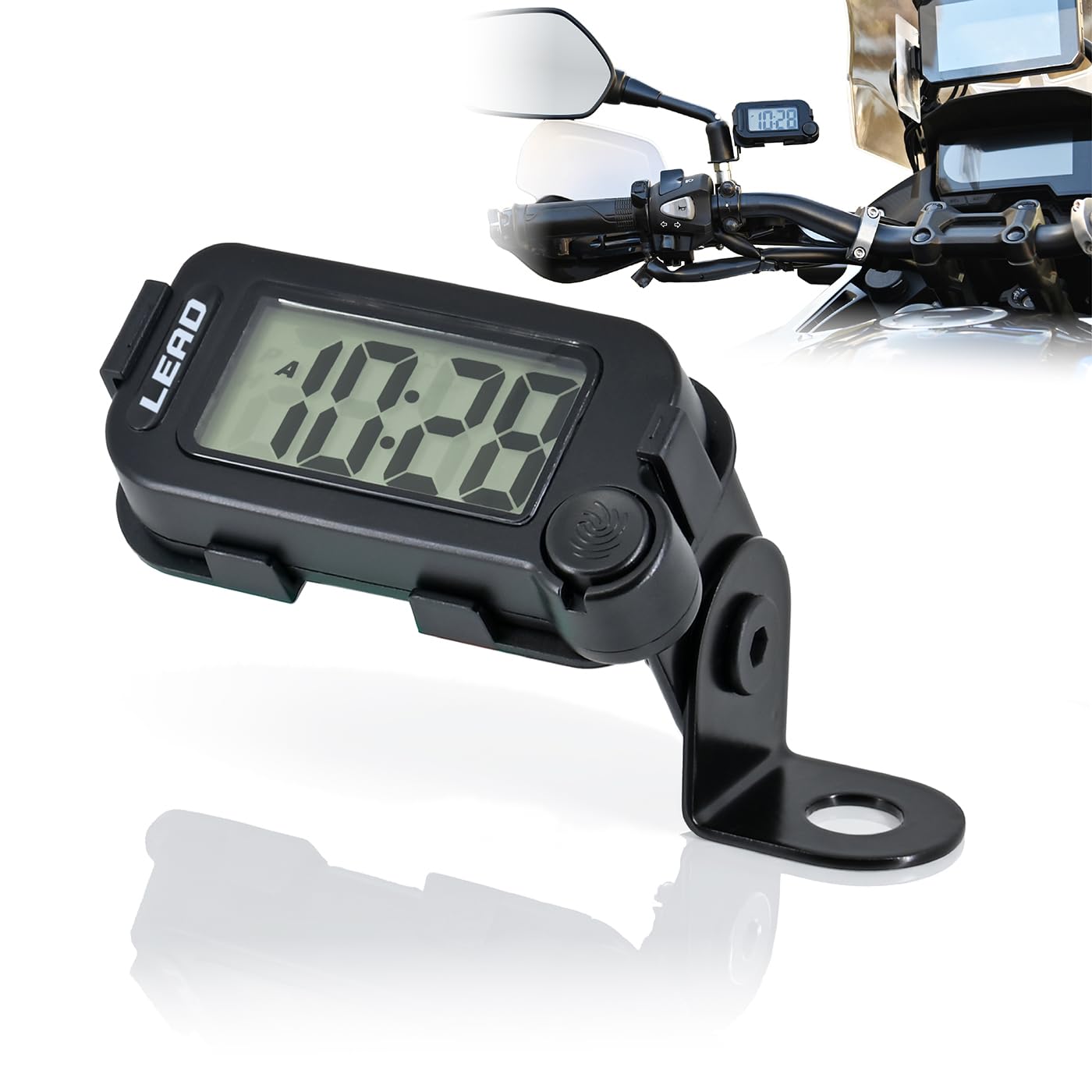 Amazon.co.jp: リード工業(LEAD) バイク用 デジタルクロック 大画面42