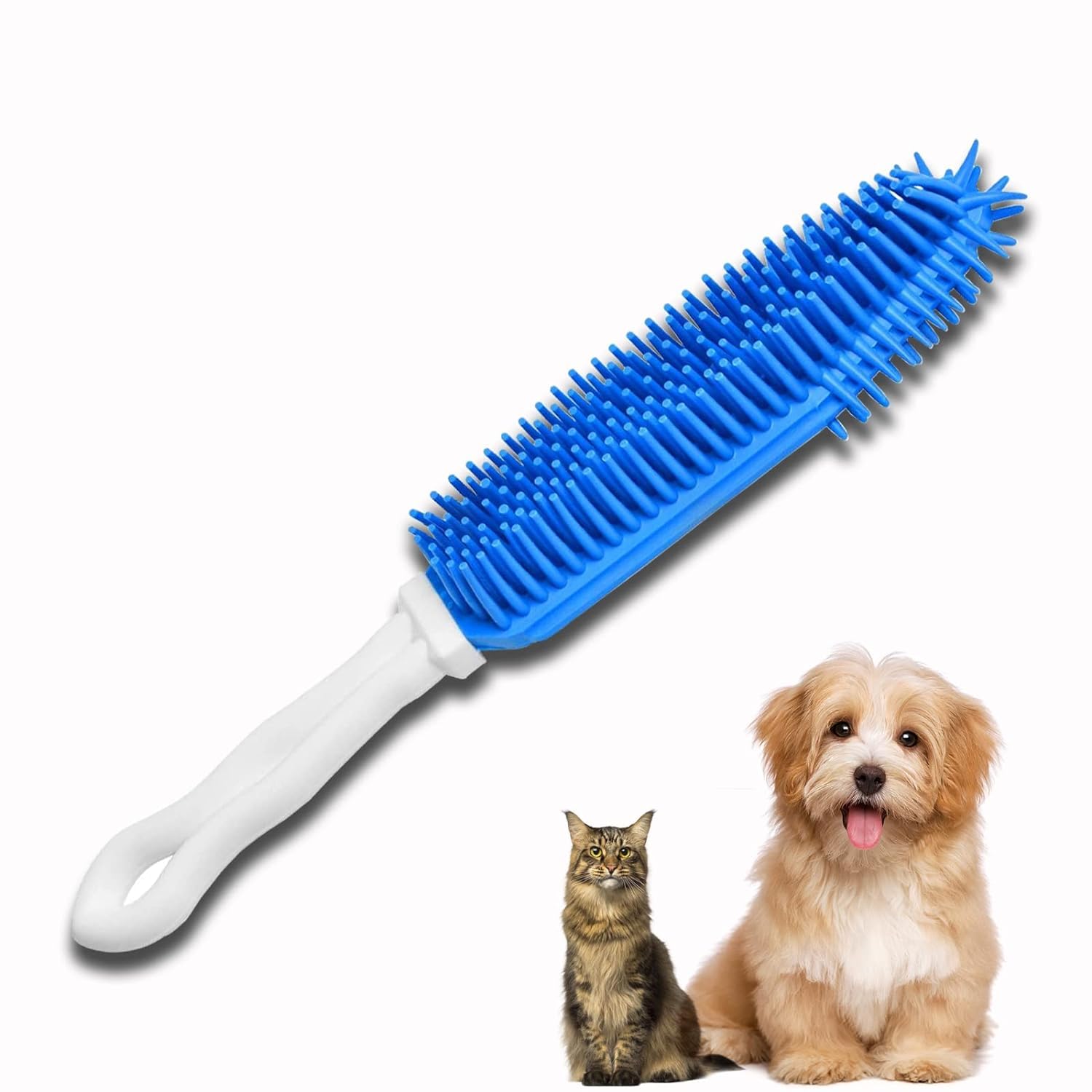 Buraq Dual Purpose Cleaning & Grooming Brush For Removing Pet Hair and Lint From Bedding, Blankets, Carpets, Pet Rubber Massage for Dog & Cat (2 In 1 Brush) (B0D11Q2F36) Amazon Price History, Amazon Price Tracker