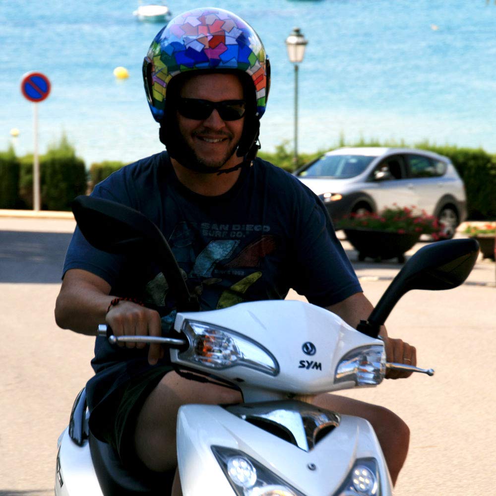 Coolcasc Multisport pokrowiec na kask z nadrukiem strzałek