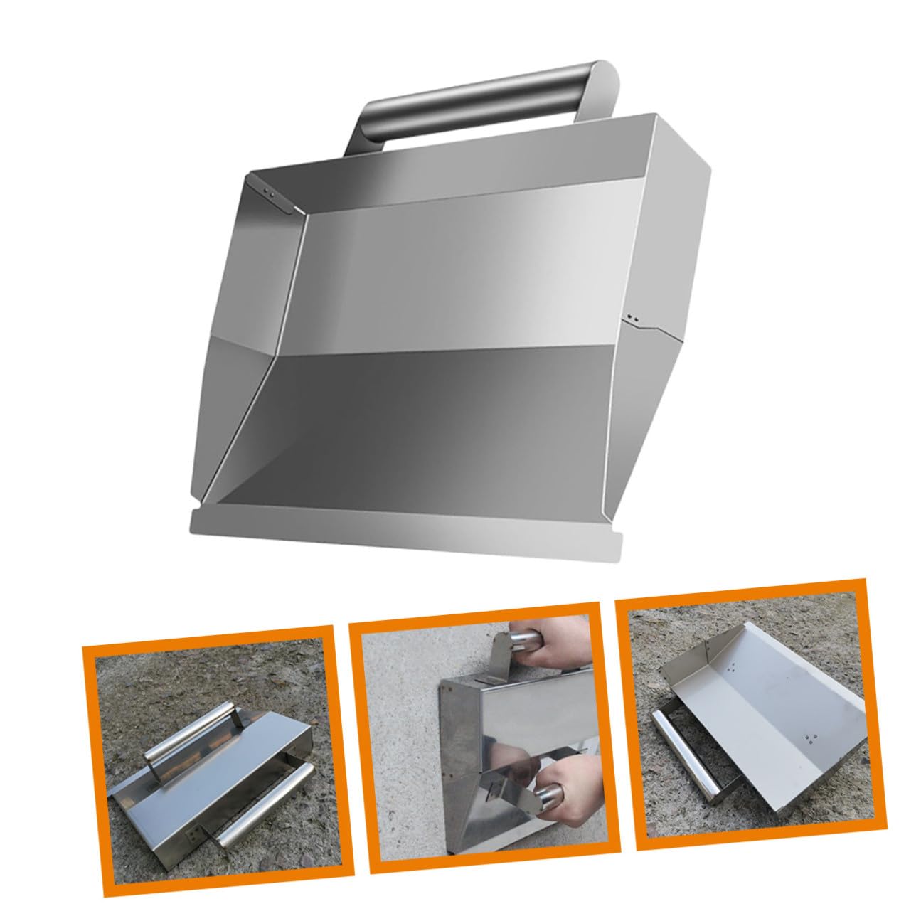 Attrezzo per Intonaco in Acciaio Inox Argento, Rasatura Muro | Resistente alla Ruggine, per Finitura Calcestruzzo, Utensile Multifunzione per Riparazione Superficie