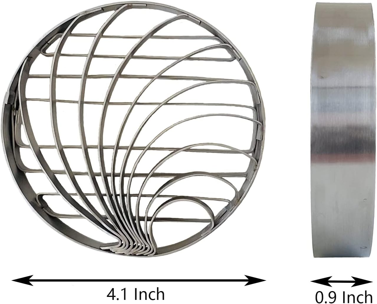 Concha Cutter Mexican Bread Mold Made Of Stainless Steel 4.1 Inch Concha Stamp Two Sided Mold For Pan Dulce Mexicano Cortadora De Pan, Bread Shape Cutter Mold 1