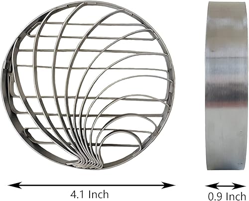Miniatura 2 de Molde de pan mexicano hecho de acero inoxidable de 4.1 pulgadas, molde de dos caras para pan dulce mexicano cortadora de sartén, forma de pan