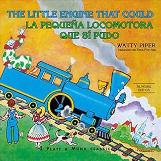 Diseño de la portada del título La peque&ntilde;a locomotora que s&iacute; pudo
