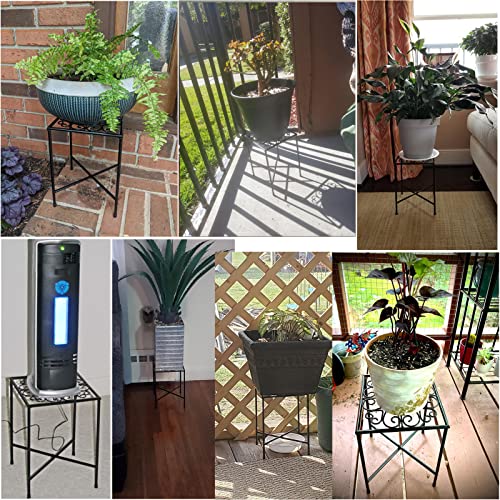 Plant Stands For Indoor Plants, Elegantly Designed Art Iron Flower Stand For Decor Plant Corner, Durable Black Modern Metal Plant Stand Plant Display Potted Rack For Home Garden Display Greenery, 1Pcs #TOP5
