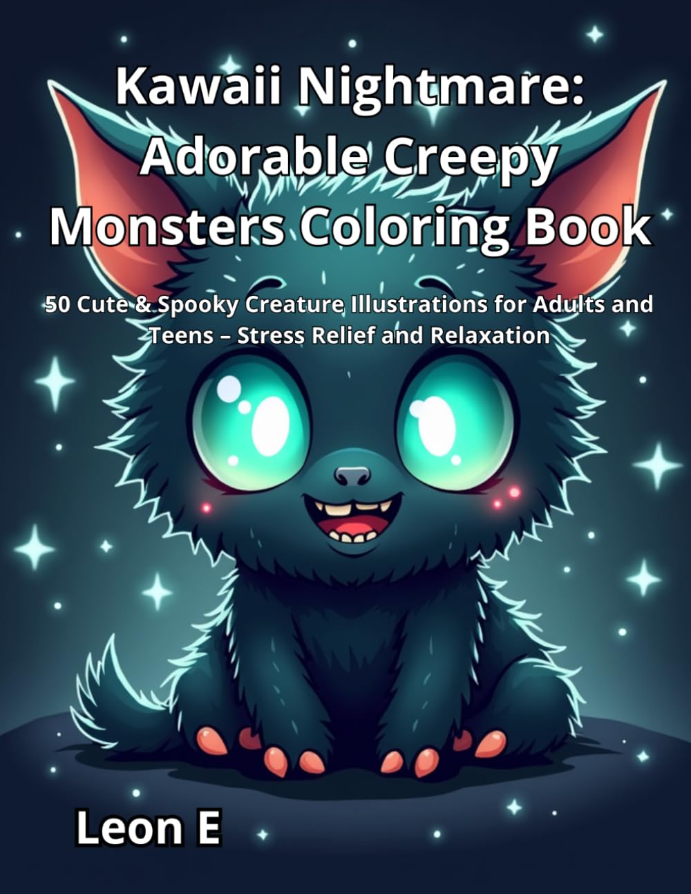 Kawaii Nightmare: Adorable Creepy Monsters Coloring Book: 50 Cute & Spooky Creature Illustrations for Adults and Teens – Stress Relief and Relaxation ... books in the Spooky Adventures series)