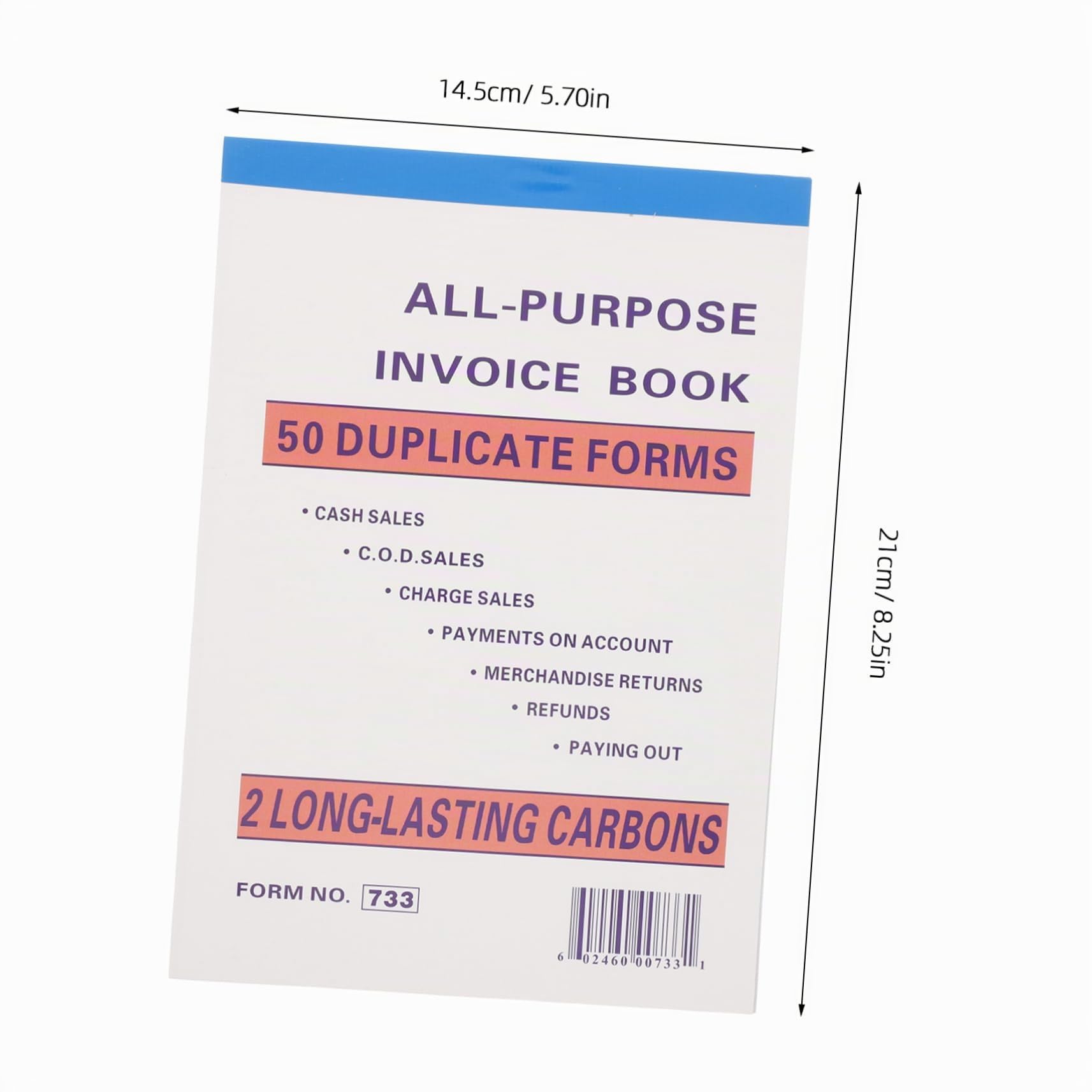 Carnet de Commande Restaurant, Carnet de Reçus en Papier Blanc, Suivi des Commandes à Colonnes Multiples, Tenue Précise des Registres pour Restaurants et Commerce Extérieur