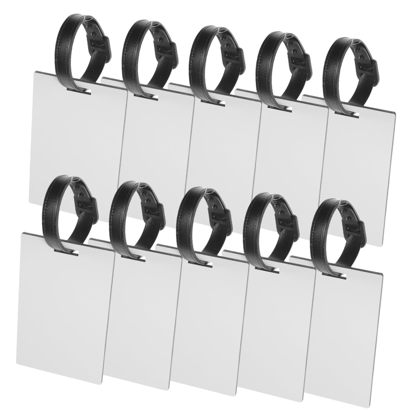 40piezas Etiquetas De Equipaje Para Sublimación Juego De Etiquetas De Multifuncionales Personalizables y Fáciles De Identificar Para Maletas y Equipaje