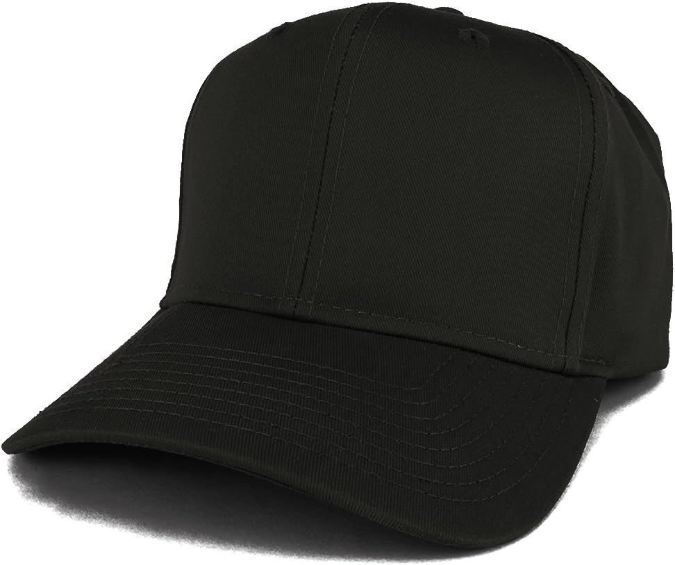 XXL Oversize High Crown Adjustable Plain Solid Baseball Cap