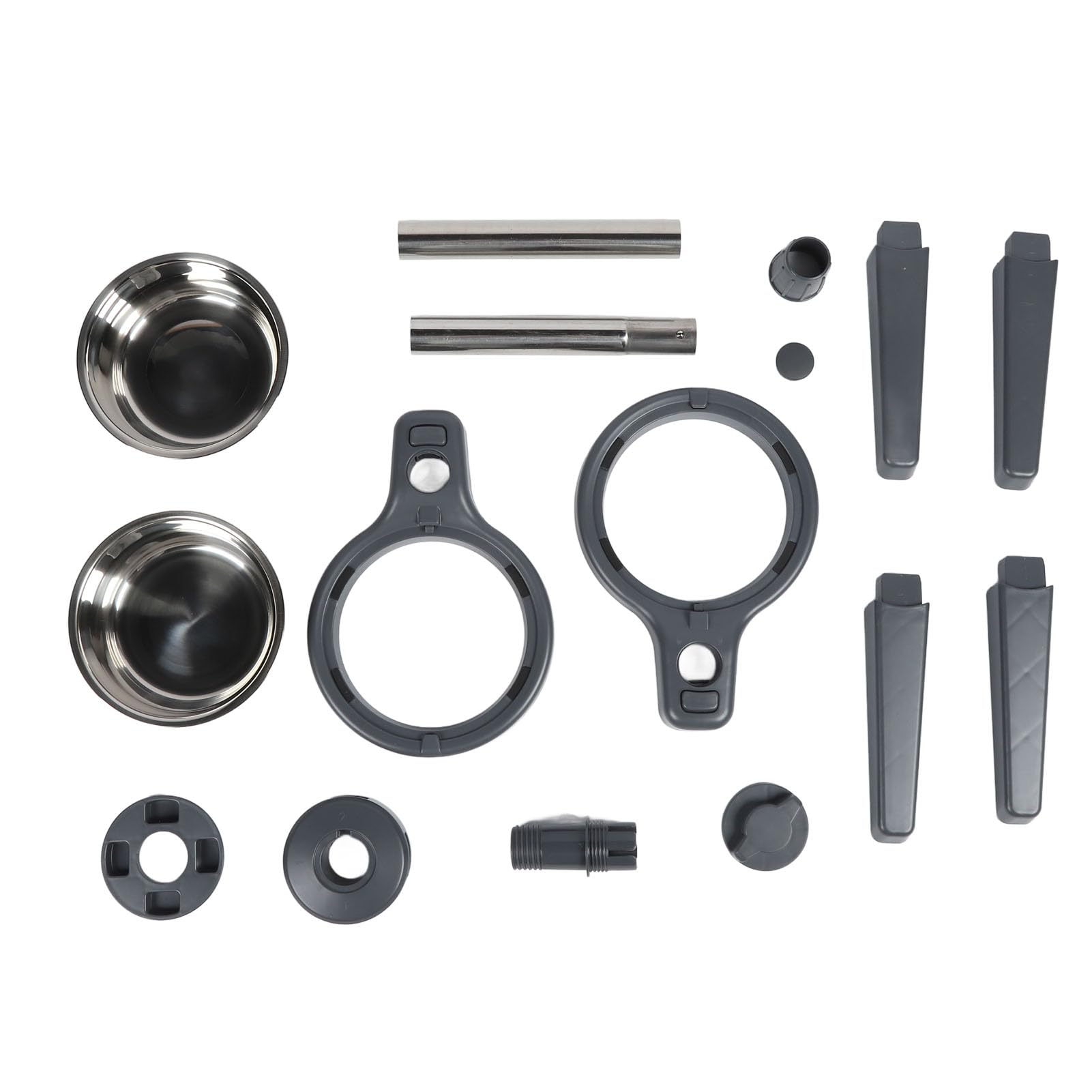 Gamelle Surélevée Réglable pour Chien, Gamelle Surélevée Portable Antirouille en Plastique et Acier Inoxydable pour Chiens de Taille Moyenne pour Les Voyages pour la Maison (Grand)