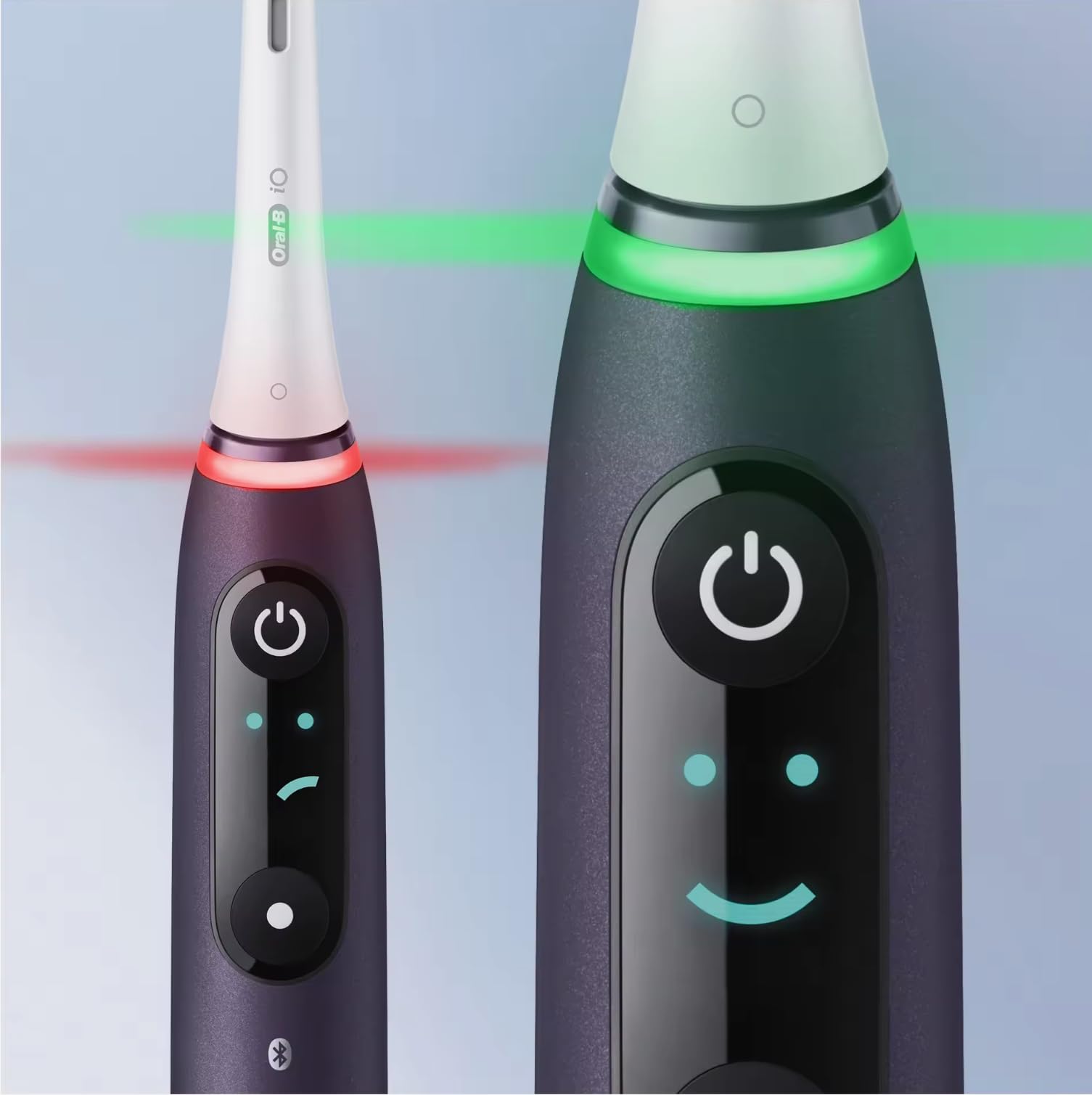Oral-B iO 8S Violet Elektrische Zahnbürste, 2 Bürstenköpfe, 1 Reiseetui, Designed by Braun
