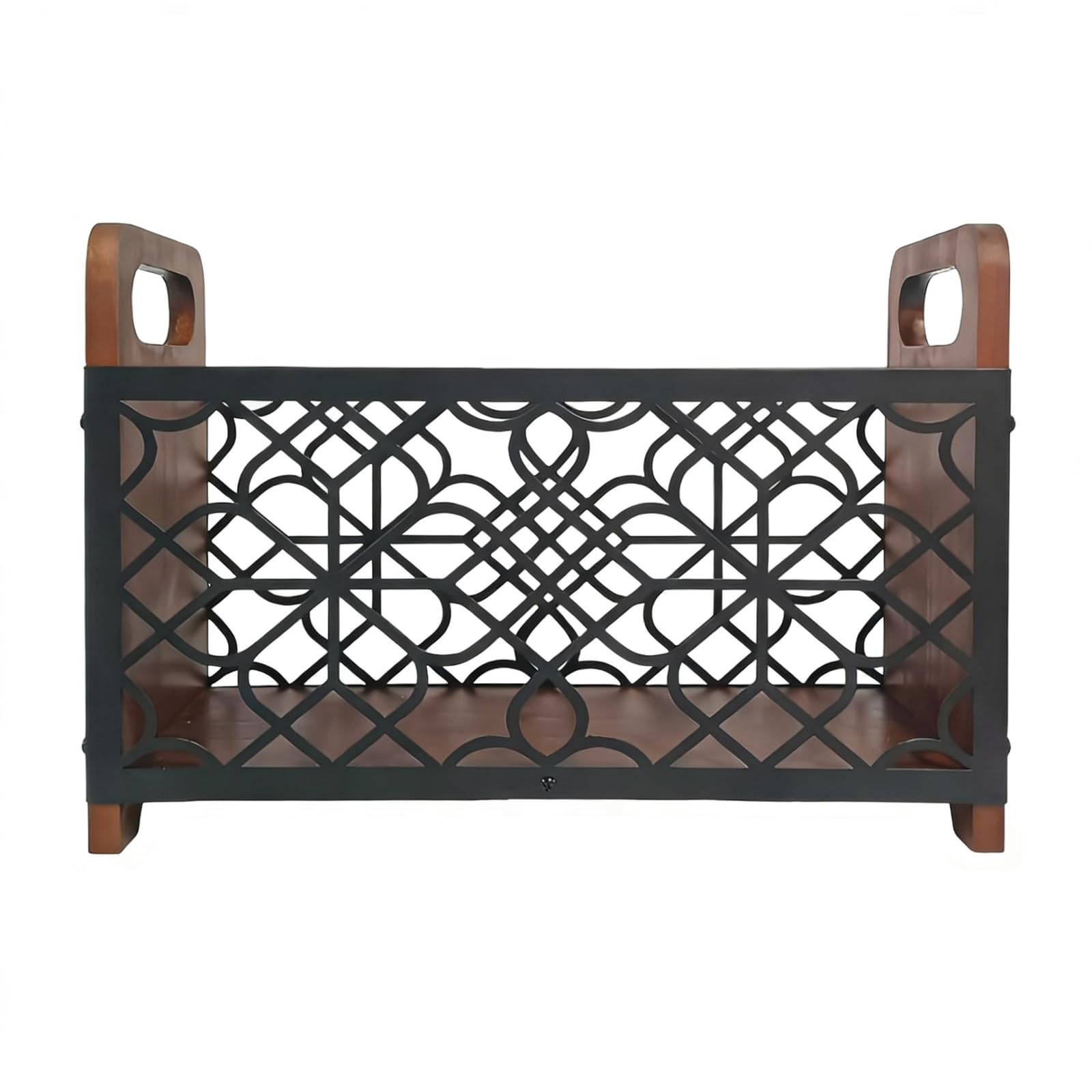 PIXZCSA Vinyl Record Holder Magazine Rack Features Elegant Geometric style