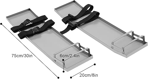 Miniatura 3 de Fetcoi Rodilleras de hormigón  Rodilleras deslizantes de acero inoxidable con correas de tabla, tablas de kneedboards de hormigón deslizantes