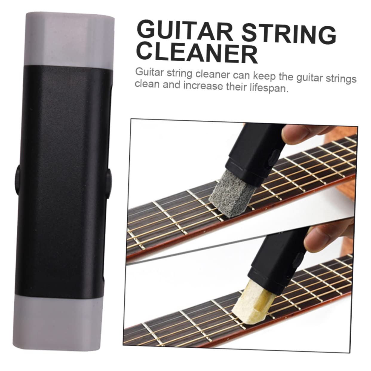 ibasenice 5pièces Nettoyeur De Cordes Pour Guitare Et Ukulélé Brosse Anti Nettoyage Pratique Pour Guitares Basses Et Instruments à Cordes Entretien Couleur Aléatoire