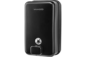 Vertical Black Wall Mounted Hand Soap Dispenser | 1200 ML