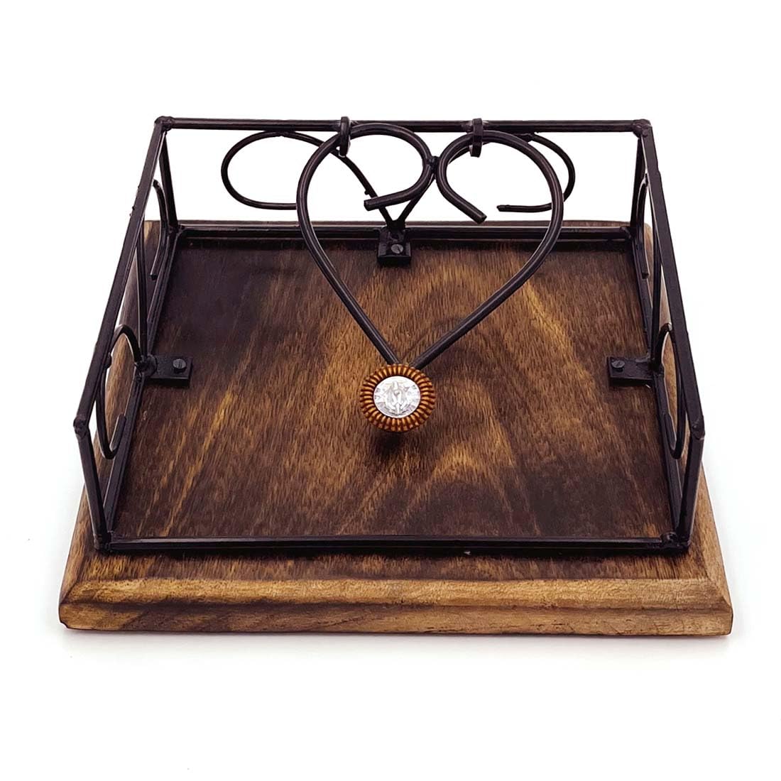 Zyntix Tissue Paper Rack Napkin Stand Square Napkin Holder Tissue Paper Holder for Dining Table Tissue Holder for Dining Table Napkin Holder Tissue Rack for Facial Napkins 2