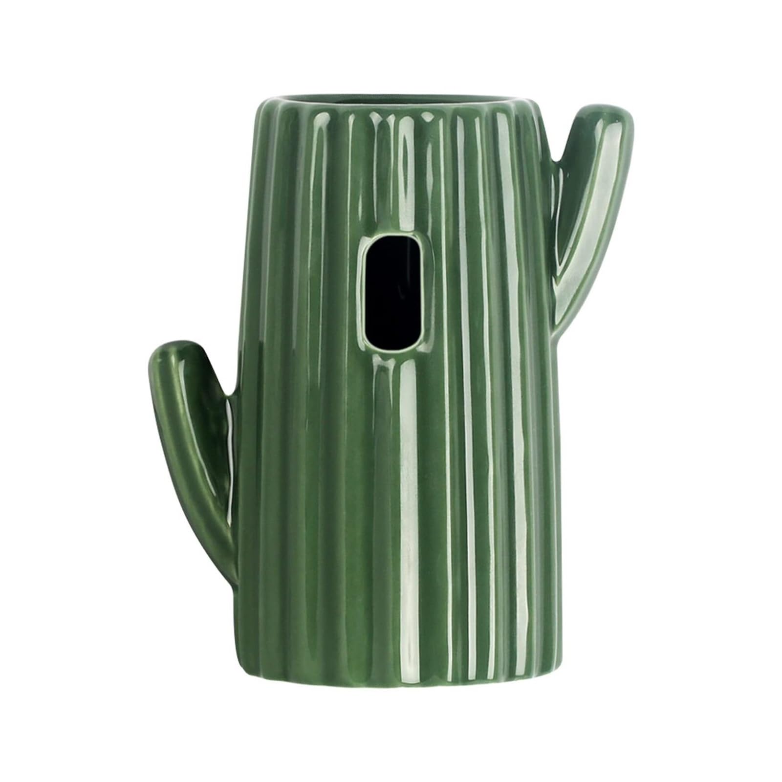 Casa in ceramica a forma di cactus, ciotola per cibo, bottiglia d'acqua, supporto per criceti siriani, gerbilli, piccoli animali domestici, habitat per piccoli animali, accessori per criceti (3 pezzi)