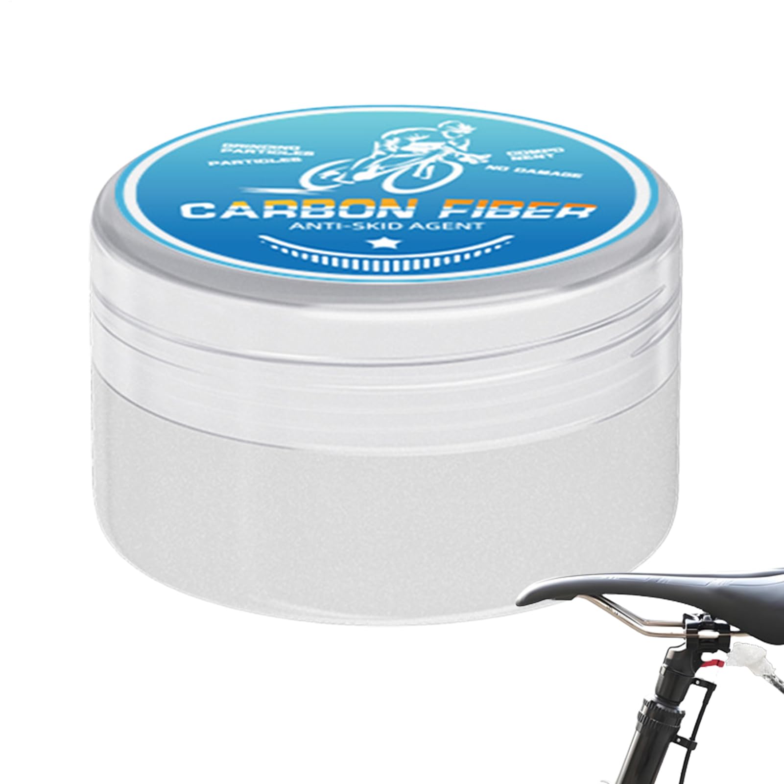 Pasta di attrito per bicicletta – 30 G in fibra di carbonio antiscivolo | Lubrificante resistente al calore per reggisella per bici da strada, di manutenzione lubrificante per mountain bike ad
