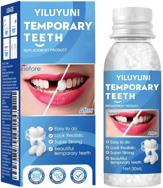 Teeth Repair Denture Repair Beads Temporary Teeth for Fixing Filling Missing Broken Tooth Moldable Fake Teeth
