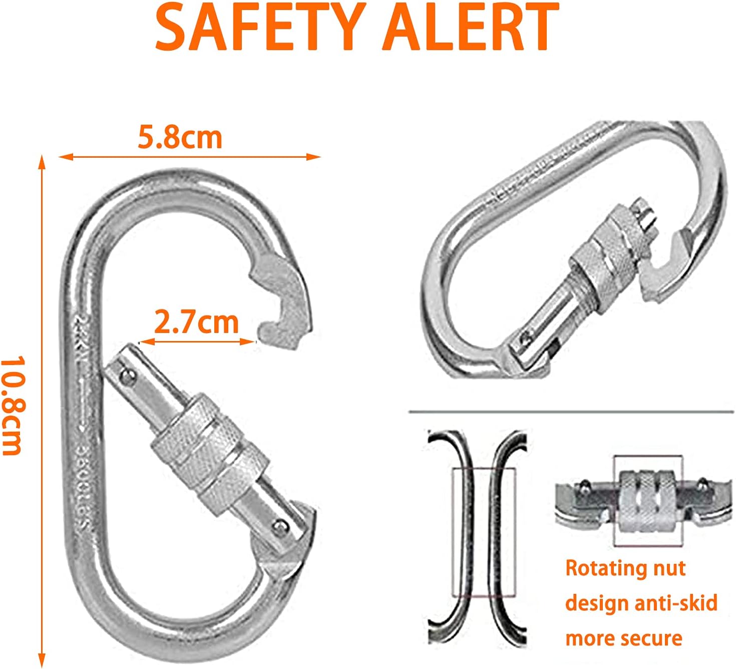 kingwolfox Emergency Fire Escape Ladder Flame Resistant Safety Rope Ladder with Hooks， Fast to Deploy & Easy to Use Compact & Easy to Store Withstand Weight up to 2000 pounds (16FT) - - 
