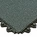 Wearwell 574.58X3X3CFRBK 24/Seven GritWorks Cutting Fluid Resistant Anti-Fatigue Solid Mat, for Mineral oil-based fluids, 3