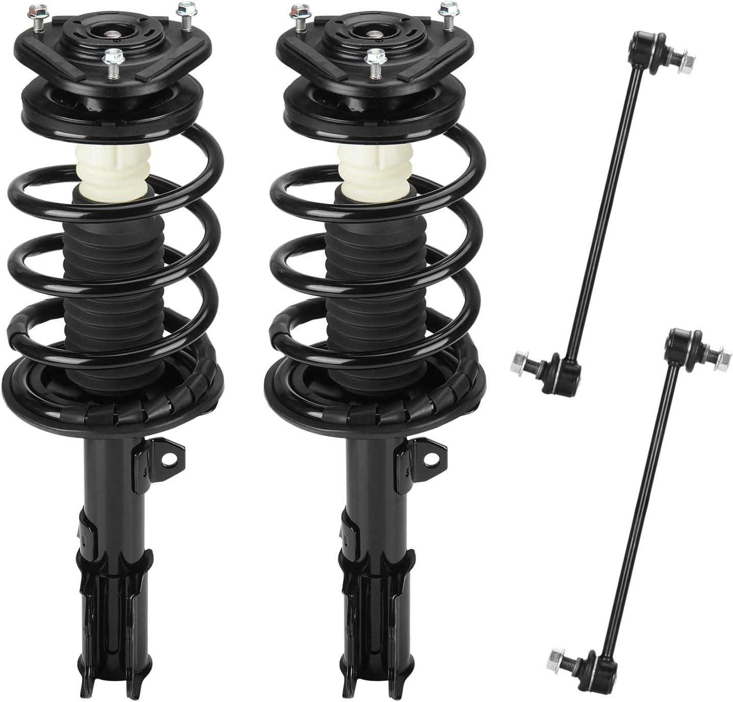 Front Coil Spring Strut & Stabilizer Sway Bar Links Fit for