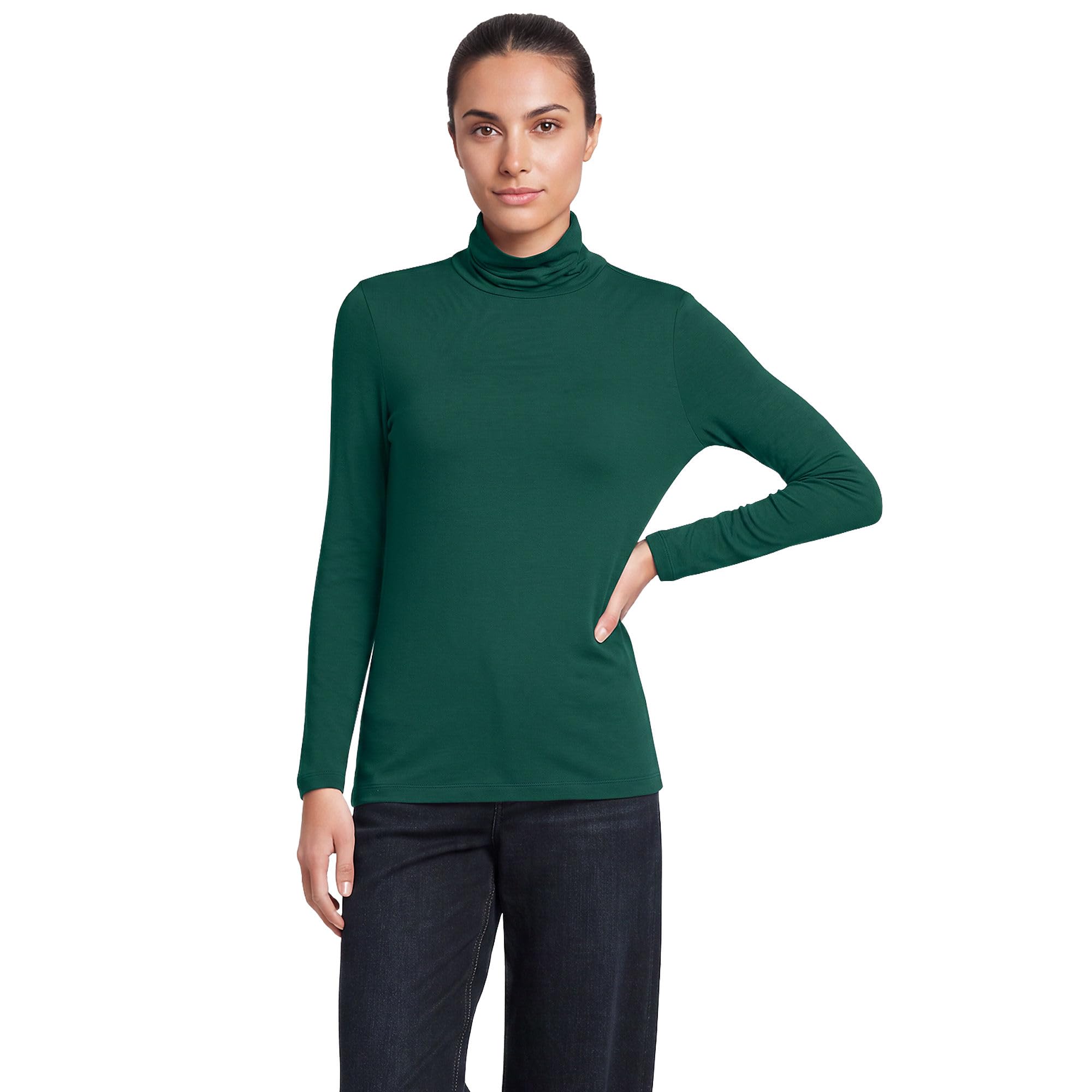 Lands' End Women's Jersey Knit Turtleneck