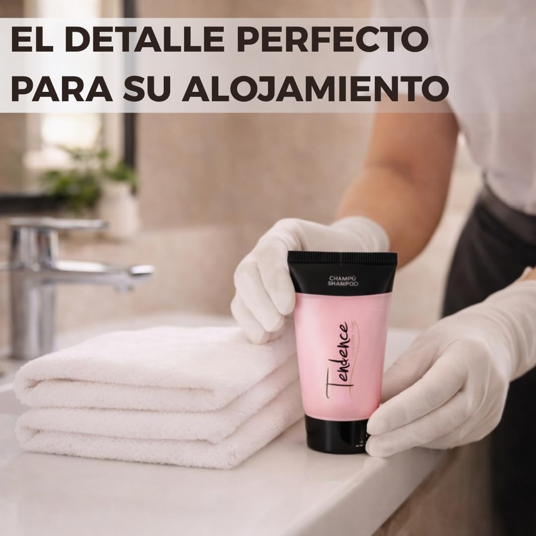 400 unidades de Tubo de Champú Amenities Hotel – Cosmética Hotelera Ecológica para Hoteles, Casas Rurales y Alojamientos Turísticos | Producto de Acogida para Habitaciones y Huéspedes.