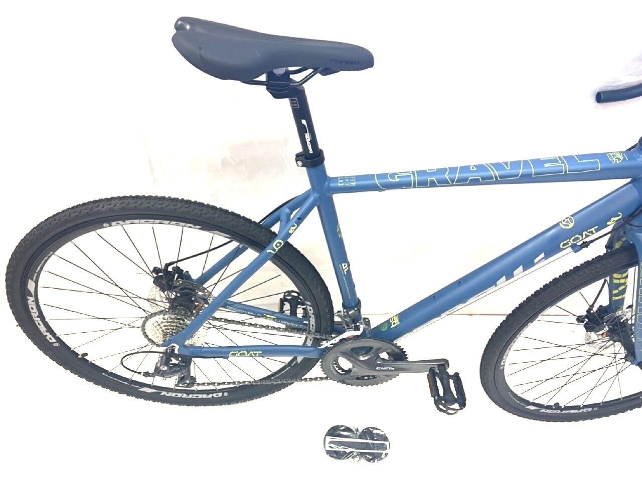 Corelli Goat 1.0 Gravel Bike, marco de aluminio, neumáticos de 700 x 35 c, cambio de 16 velocidades