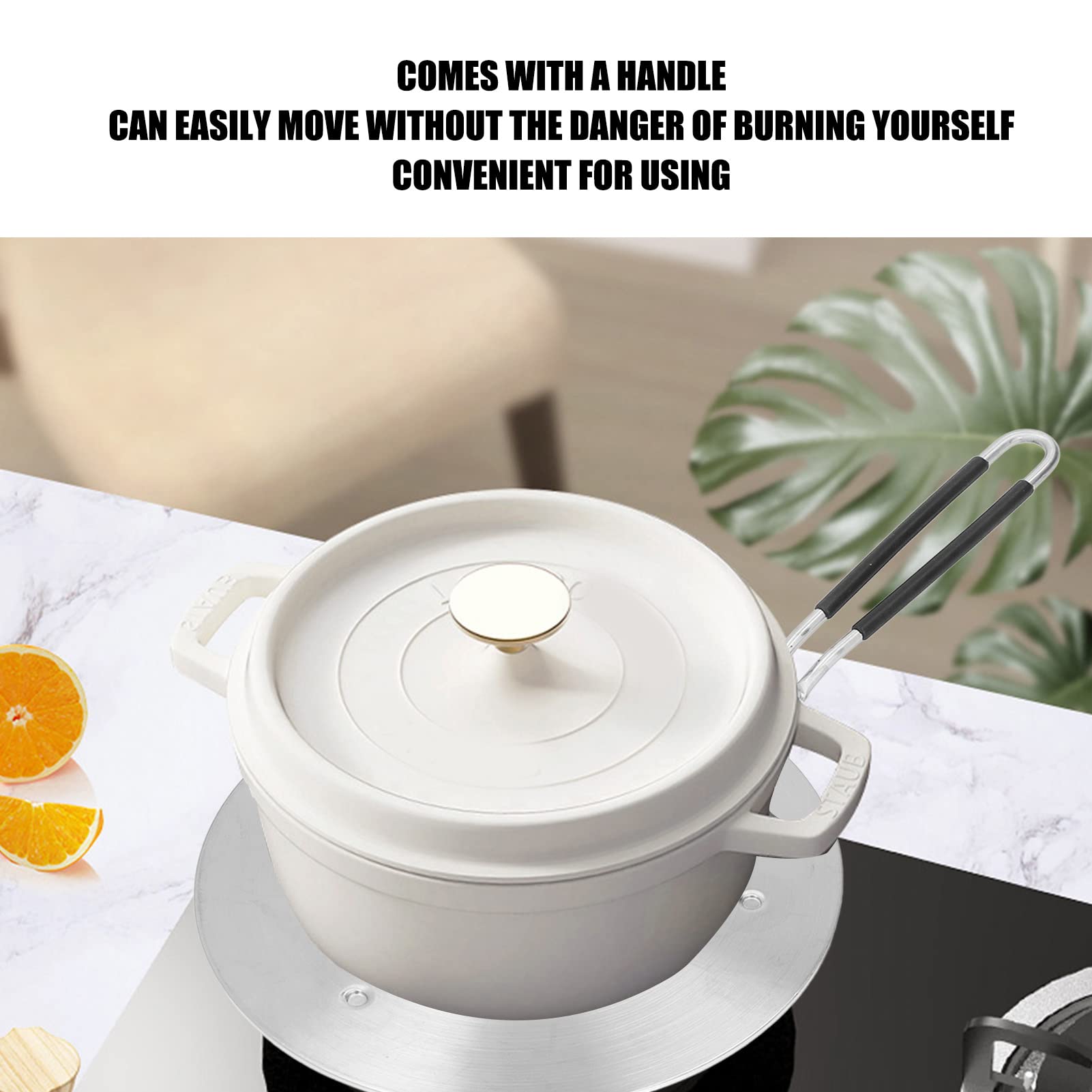 Stainless Steel Heat Diffuser Plate Fast Even Induction Adapter for Cooking Iron Pan Gas Stove (20#)