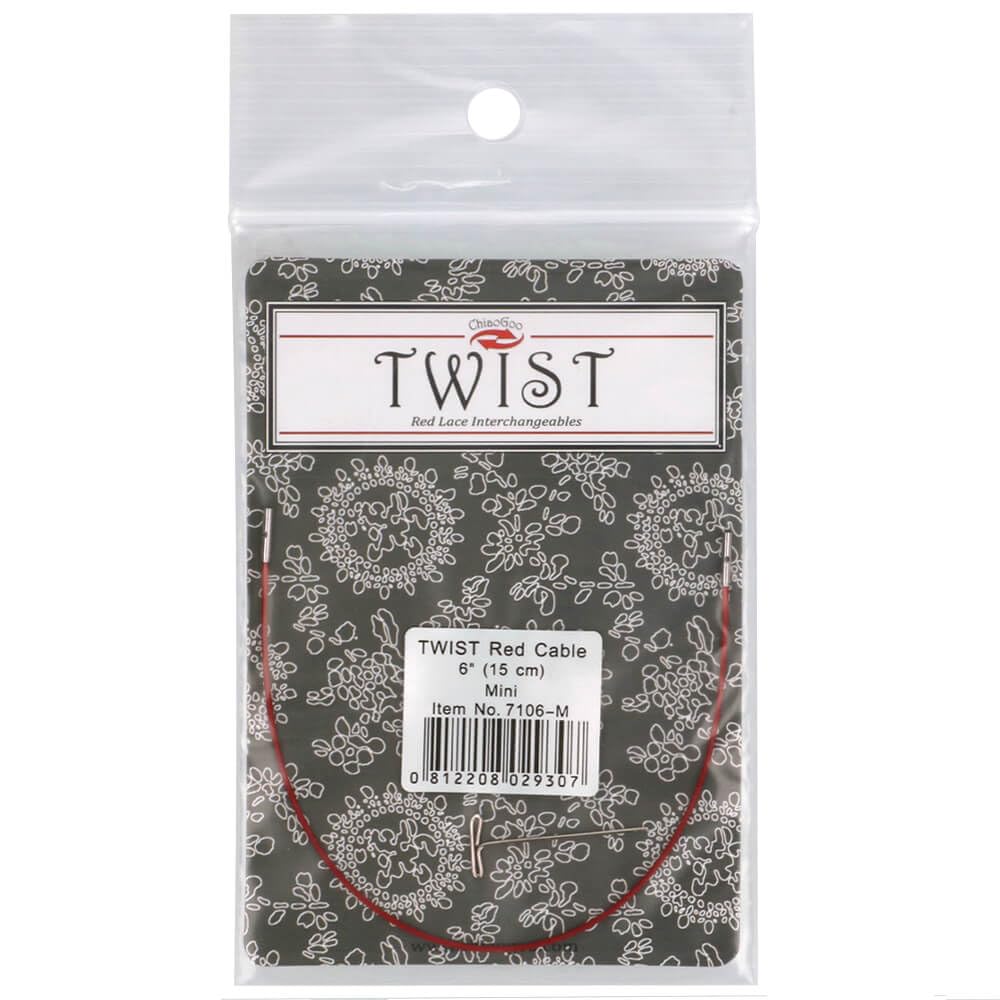 ChiaoGoo Twist RED Mini Interchangeable Cable for Knitting Needles 15 cm 1 piece