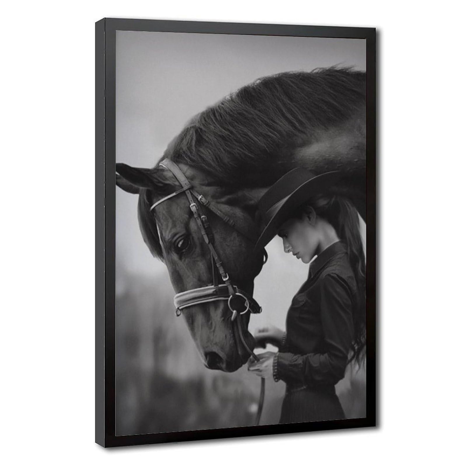 Bareronor Moody Horse Poster Canvas Poster Bedroom Decor Landscape Office Room Decor Gift 20" L X 30" W