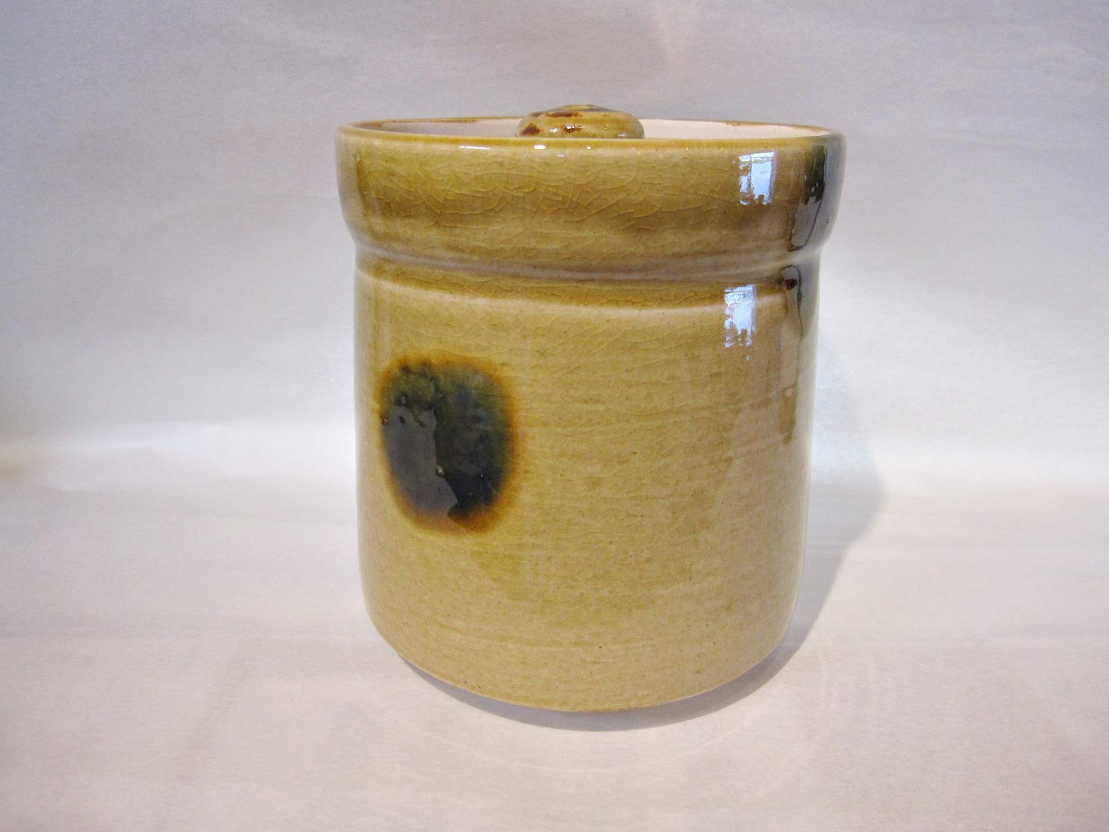 Water Finger Tea Tool, Yellow Seto Ceramic