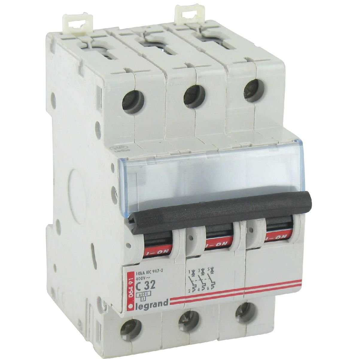 Legrand 6491 Lexic Magnetotermico DX, 6/10Ka C, 3 Polos, 32A