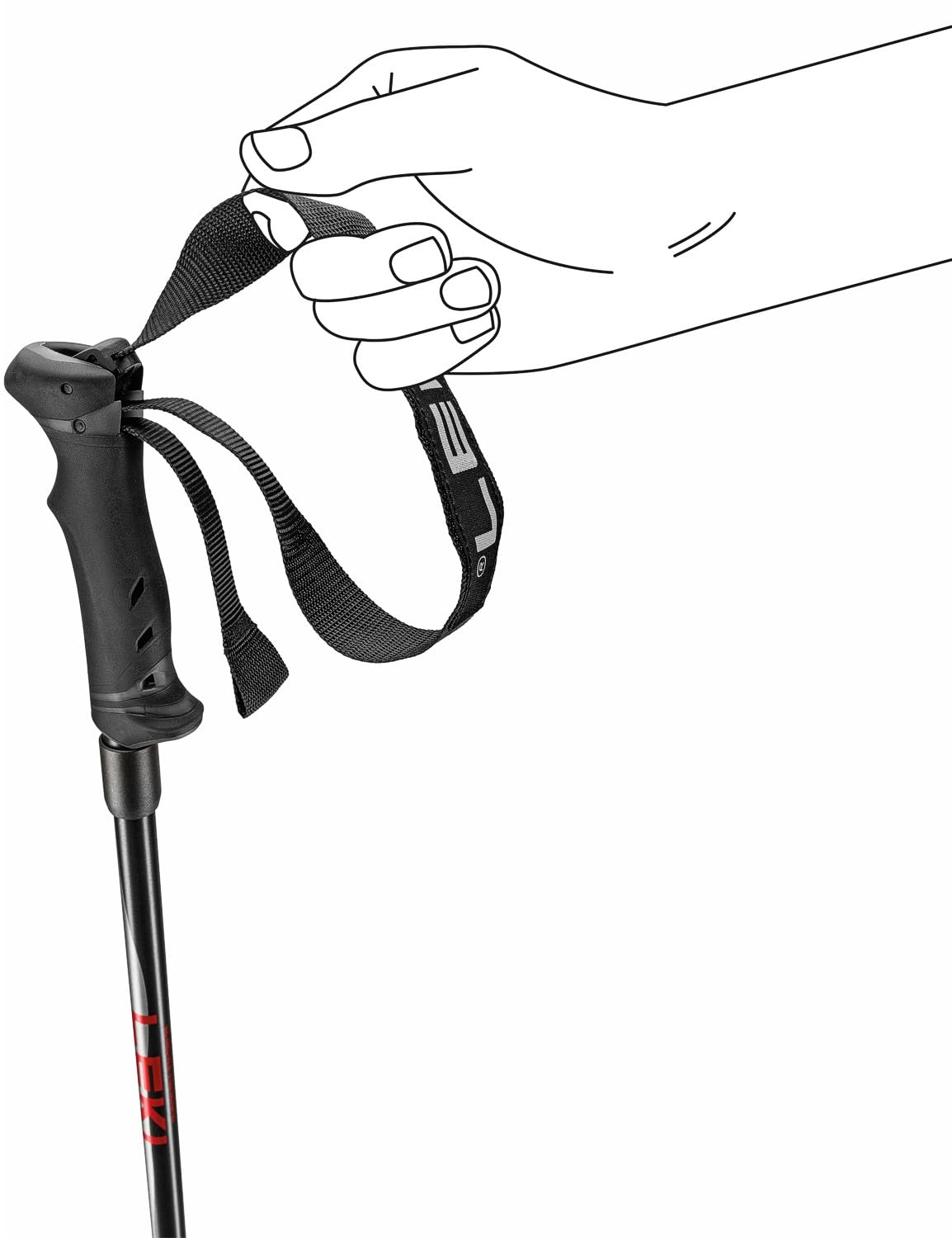 LEKI Skistöcke »Hot Shot« ALU Schwarz 110cm