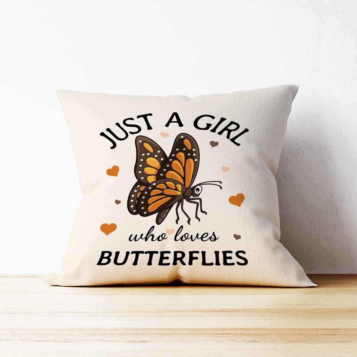 Mancheng-zi Butterfly Throw Pillow Covers 18x18 - Butterfly Gifts for Girls Women, Gifts for Butterfly Lovers, Butterfly Room Decor for Girls, Butterfly Bedroom Decor - Image 3
